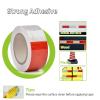 imageRVMATE 2 Inch x 30 Feet DOT Trailer Reflective Tape Waterproof Highly Visible Red ampamp White Tape for Trailers Outdoor Cars Trucks