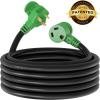 imageRVMATE 30 Amp 30 Feet RV Power Extension Cord with Easy Plugin Handle TT30P to TT30R LED Indicator 10 AWG ETL Listed30FT