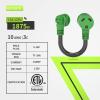 imageRVMATE 30 Amp to 110 Volt RV Adapter Cord 12 Inch 30 Amp to 15 Amp RV Electrical Adapter with LED Indicator 180 Degree Bend Power Adapter ETL Listed15M30F