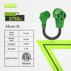 imageRVMATE 30 Amp to 110 Volt RV Adapter Cord 12 Inch 30 Amp to 15 Amp RV Electrical Adapter with LED Indicator 180 Degree Bend Power Adapter ETL Listed30M50F
