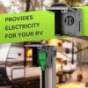 imageRVMATE 50 Amp 125250V RV Power Outlet Box Waterproof Lockable Enclosed Power Panel NEMA 1450R Receptacle ETL Listed BlackBlack