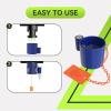 imageRVMATE 5th Wheel Lock Heavy Duty Steel King Pin Lock with AntiTheft Warning Tag for 5th WheelSemi TrailersRVsContainersBlue