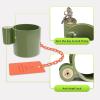 imageRVMATE 5th Wheel Lock Heavy Duty Steel King Pin Lock with AntiTheft Warning Tag for 5th WheelSemi TrailersRVsContainersGreen