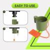 imageRVMATE 5th Wheel Lock Heavy Duty Steel King Pin Lock with AntiTheft Warning Tag for 5th WheelSemi TrailersRVsContainersGreen