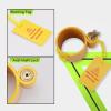 imageRVMATE 5th Wheel Lock Heavy Duty Steel King Pin Lock with AntiTheft Warning Tag for 5th WheelSemi TrailersRVsContainersYellow