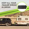 imageRVMATE 7 Way 8 Feet Trailer Cord Kit Include Plug Holder and Trailer Connector Cable Wiring Harness with Waterproof Junction Box