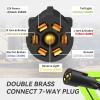 imageRVMATE 7 Way 8 Feet Trailer Cord Kit Include Plug Holder and Trailer Connector Cable Wiring Harness with Waterproof Junction Box