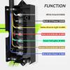 imageRVMATE 7 Way 8 Feet Trailer Cord Kit Include Plug Holder and Trailer Connector Cable Wiring Harness with Waterproof Junction Box
