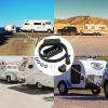 imageRVMATE 7 Way 8 Feet Trailer Cord Kit Include Plug Holder and Trailer Connector Cable Wiring Harness with Waterproof Junction Box