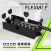 imageRVMATE 7 Way 8 Feet Trailer Cord Kit Include Plug Holder and Trailer Connector Cable Wiring Harness with Waterproof Junction Box