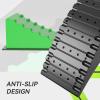 imageRVMATE Camper Levelers 1Pack RV Leveling Blocks Camper Wheel Chocks Including One Curved Leveler One Chocks and Owo Rubber Grip Mat Accessories