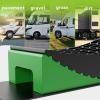 imageRVMATE Camper Levelers 1Pack RV Leveling Blocks Camper Wheel Chocks Including One Curved Leveler One Chocks and Owo Rubber Grip Mat Accessories