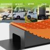 imageRVMATE Camper Levelers 8Piece Kit RV Leveling Blocks Camper Wheel Chocks Including Two Curved Levelers Two Chocks and Two Rubber Grip Mats in Storage Carrying BagOrange