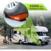 imageRVMATE Camper Levelers 8Piece Kit RV Leveling Blocks Camper Wheel Chocks Including Two Curved Levelers Two Chocks and Two Rubber Grip Mats in Storage Carrying BagOrange