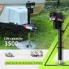 imageRVMATE Electric AFrame Trailer Jack up to 35004000lbs Heavy Duty RV Electric Power Tongue Jack with Accessories Manual Crank Handle and Level 18quot Lift 12V DC and LED Lights Jack Hammers