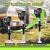 imageRVMATE Electric AFrame Trailer Jack up to 50005500lbs Heavy Duty RV Electric Power Tongue Jack with Accessories Manual Crank Handle 18quot Lift 12V DC and Bright LED Light Black5000LB
