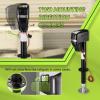 imageRVMATE Electric AFrame Trailer Jack up to 50005500lbs Heavy Duty RV Electric Power Tongue Jack with Accessories Manual Crank Handle 18quot Lift 12V DC and Bright LED Light Black5000LB