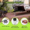 imageRVMATE Electric AFrame Trailer Jack up to 50005500lbs Heavy Duty RV Electric Power Tongue Jack with Accessories Manual Crank Handle 18quot Lift 12V DC and Bright LED Light Black5000LB