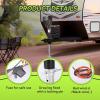 imageRVMATE Electric AFrame Trailer Jack up to 50005500lbs Heavy Duty RV Electric Power Tongue Jack with Accessories Manual Crank Handle 18quot Lift 12V DC and Bright LED Light Black4000LB
