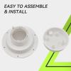 imageRVMATE Plumbing Vent Camper Vent Cap Replacement RV Sewer Vent Cap for 1 to 2 38quot Pipe Whitekits with screen
