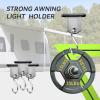 imageRVMATE RV Awning Light Holder Easily Slide Into RV Awning Roller Bar Channel Each Holder can Support 15 lbs 8 Pack