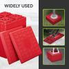 imageRVMATE RV Leveling Blocks 12 Pack Heavy Duty Camper Leveling Blocks Leveling Blocks for RVs Reduce Trailer Movement Trailer Leveling Blocks Great for Single and Dual Wheels YellowRed