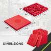 imageRVMATE RV Leveling Blocks 12 Pack Heavy Duty Camper Leveling Blocks Leveling Blocks for RVs Reduce Trailer Movement Trailer Leveling Blocks Great for Single and Dual Wheels YellowRed