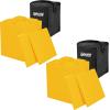 imageRVMATE RV Leveling Blocks 12 Pack Heavy Duty Camper Leveling Blocks Leveling Blocks for RVs Reduce Trailer Movement Trailer Leveling Blocks Great for Single and Dual Wheels YellowYellow