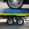 imageRVMATE RV Leveling Blocks 12 Pack Heavy Duty Camper Leveling Blocks Leveling Blocks for RVs Reduce Trailer Movement Trailer Leveling Blocks Great for Single and Dual Wheels YellowBlue