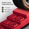 imageRVMATE RV Leveling Blocks 12 Pack Heavy Duty Camper Leveling Blocks Leveling Blocks for RVs Reduce Trailer Movement Trailer Leveling Blocks Great for Single and Dual Wheels YellowRed
