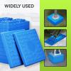 imageRVMATE RV Leveling Blocks 12 Pack Heavy Duty Camper Leveling Blocks Leveling Blocks for RVs Reduce Trailer Movement Trailer Leveling Blocks Great for Single and Dual Wheels YellowBlue
