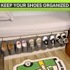 imageRVMATE RV Shoe Storage Organizer  Hanging Bedside Pockets for Shoes Boots and Accessories  Grey 10 Pockets