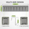 imageRVMATE RV Shoe Storage Organizer  Hanging Bedside Pockets for Shoes Boots and Accessories  Grey 10 Pockets