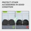 imageRVMATE RV Tire Covers  Dual Axle Wheel Cover 2 Pack Fits 27quot30quot Tires Waterproof AntiUV 600D Oxford Black Dual Tire Covers for RVTruckTrailer2427 2 PCS