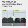 imageRVMATE RV Tire Covers  Dual Axle Wheel Cover 2 Pack Fits 27quot30quot Tires Waterproof AntiUV 600D Oxford Black Dual Tire Covers for RVTruckTrailer3033 2 PCS