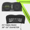 imageRVMATE RV Tire Covers  Dual Axle Wheel Cover 2 Pack Fits 27quot30quot Tires Waterproof AntiUV 600D Oxford Black Dual Tire Covers for RVTruckTrailer3033 1 PCS
