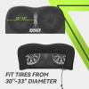 imageRVMATE RV Tire Covers  Dual Axle Wheel Cover 2 Pack Fits 27quot30quot Tires Waterproof AntiUV 600D Oxford Black Dual Tire Covers for RVTruckTrailer3033 2 PCS