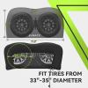 imageRVMATE RV Tire Covers  Dual Axle Wheel Cover 2 Pack Fits 27quot30quot Tires Waterproof AntiUV 600D Oxford Black Dual Tire Covers for RVTruckTrailer3335 2 PCS