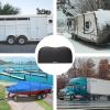 imageRVMATE RV Tire Covers Dual Axle Wheel Cover 1 Pack Fits 30quot33quot Diameter Tires Waterproof AntiUV White Dual Tire Covers RV Accessories for TruckTrailerDual Axle Tire Cover BLACK