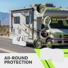 imageRVMATE RV Tire Covers Dual Axle Wheel Cover 1 Pack Fits 30quot33quot Diameter Tires Waterproof AntiUV White Dual Tire Covers RV Accessories for TruckTrailerDual Axle Tire Cover WHITE