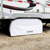 imageRVMATE RV Tire Covers Dual Axle Wheel Cover 1 Pack Fits 30quot33quot Diameter Tires Waterproof AntiUV White Dual Tire Covers RV Accessories for TruckTrailerDual Axle Tire Cover WHITE