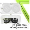 imageRVMATE RV Tire Covers Dual Axle Wheel Cover 1 Pack Fits 30quot33quot Diameter Tires Waterproof AntiUV White Dual Tire Covers RV Accessories for TruckTrailerDual Axle Tire Cover WHITE