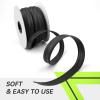 imageRVMATE RV Vinyl Insert Trim 1 Inch Wide 100 Feet Heavy Duty Trailer Trim for RV Camper Travel Trailer White100ftBlack