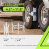 imageRVMATE RV Wheel Chock Stabilizer with Rotatable Sides for RV Travel Trailer Tires for Locking Tandem Wheels When Parked on Uneven Surfaces Silver 2 PackSilver