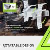 imageRVMATE RV Wheel Chock Stabilizer with Rotatable Sides for RV Travel Trailer Tires for Locking Tandem Wheels When Parked on Uneven Surfaces Silver 2 PackSilver