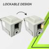 imageRVMATE RVEV 50 Amp 125250 Volt Power Outlet Box Waterproof Lockable Enclosed Power Panel 1450R Receptacle for RV Camper Travel Trailer Electric Car ETL Listed