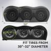imageRVMATE Triple Axle Tire Covers RV Tire Cover 2 Pack Fits 27quot29quot Diameter Tires Waterproof AntiUV Wheel Covers RV Accessories for TruckTrailer BlackFits Tire Diameters 3032