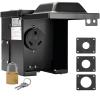 imageRVMATE 50 Amp 125250V RV Power Outlet Box Waterproof Lockable Enclosed Power Panel NEMA 1450R Receptacle ETL Listed BlackBlack