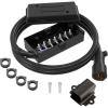 imageRVMATE 7 Way 8 Feet Trailer Cord Kit Include Plug Holder and Trailer Connector Cable Wiring Harness with Waterproof Junction Box