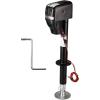 imageRVMATE Electric AFrame Trailer Jack up to 50005500lbs Heavy Duty RV Electric Power Tongue Jack with Accessories Manual Crank Handle 18quot Lift 12V DC and Bright LED Light Black5000LB